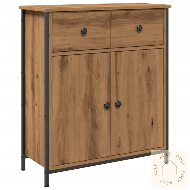 Skjenk Artisan Eik 70X30X80 Cm Konstruert Tre