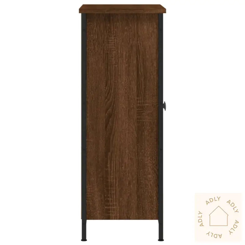 Skjenk Brun Eik 70X30X80 Cm Konstruert Tre