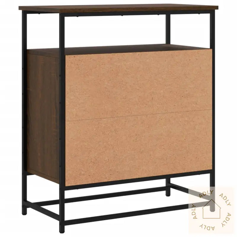 Skjenk Brun Eik 69X35X80 Cm Konstruert Tre