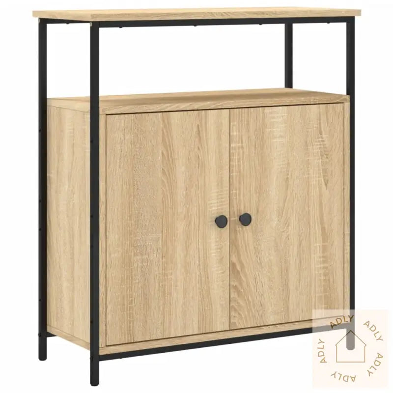 Skjenk Sonoma Eik 70X30X80 Cm Konstruert Tre