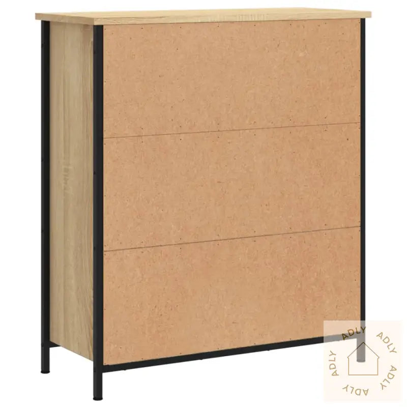 Skjenk Sonoma Eik 70X30X80 Cm Konstruert Tre