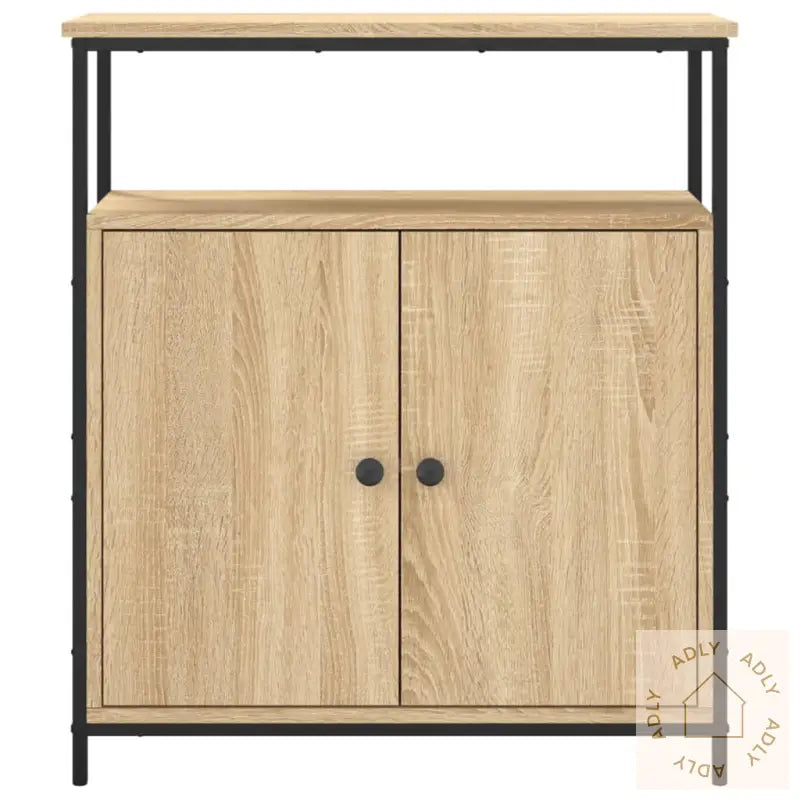 Skjenk Sonoma Eik 70X30X80 Cm Konstruert Tre