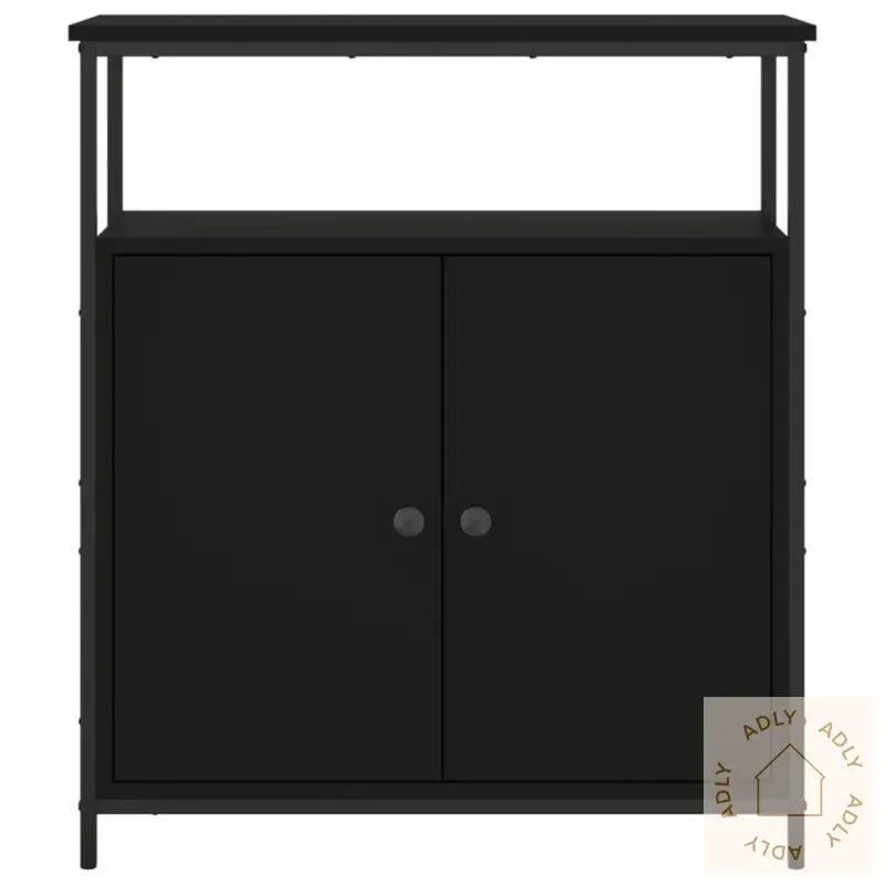 Skjenk Svart 70X30X80 Cm Konstruert Tre