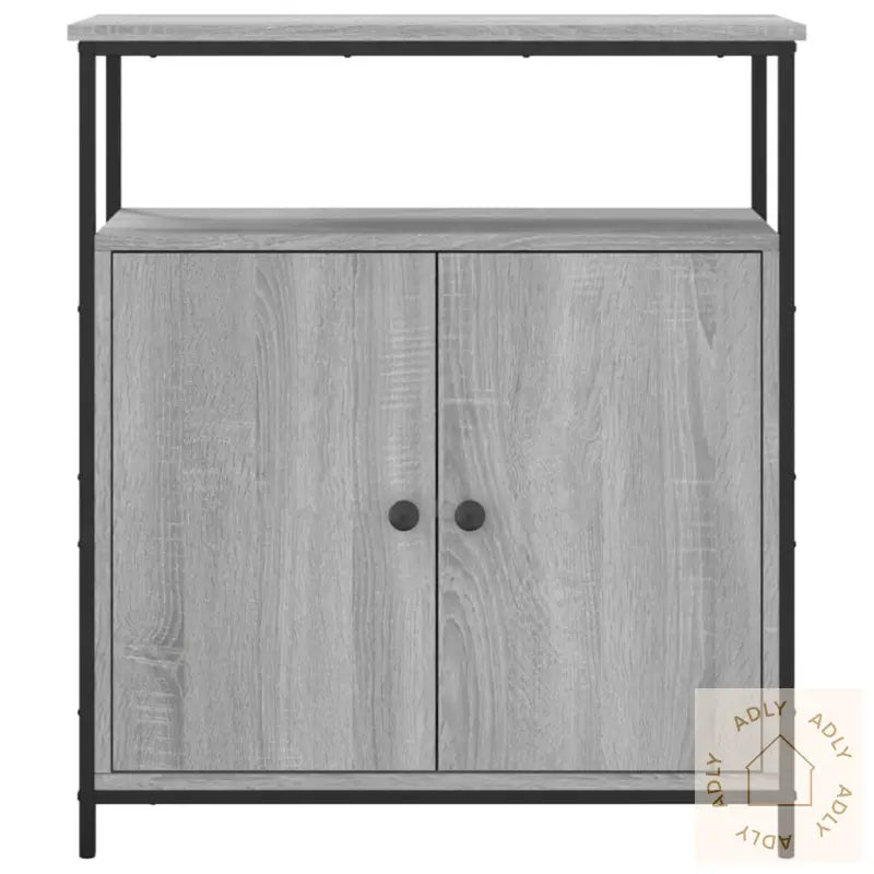 Skjenk Grå Sonoma 70X30X80 Cm Konstruert Tre
