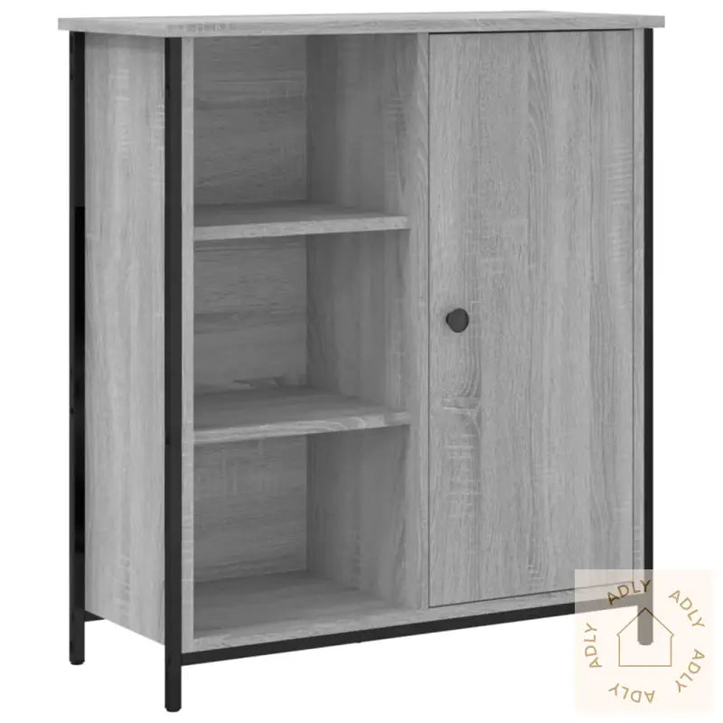 Skjenk Grå Sonoma 70X30X80 Cm Konstruert Tre