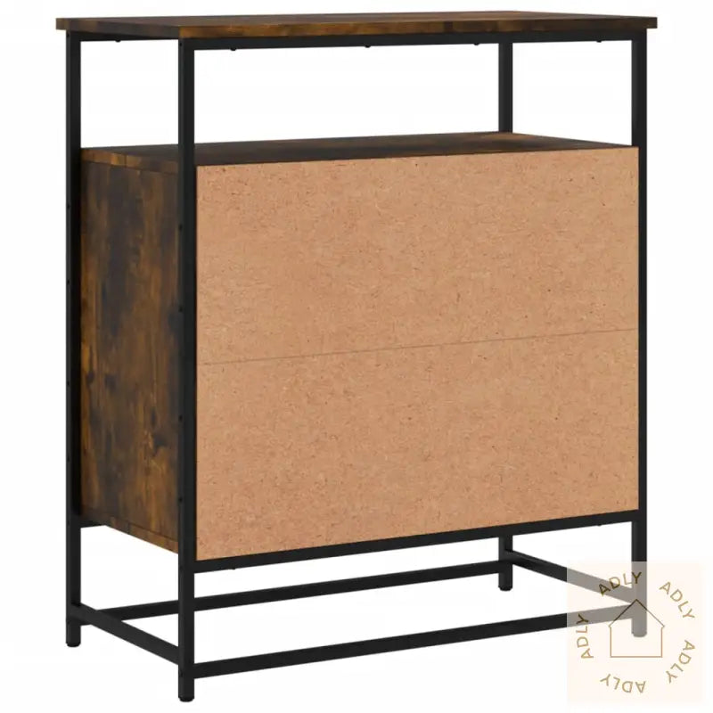 Skjenk Røkt Eik 69X35X80 Cm Konstruert Tre