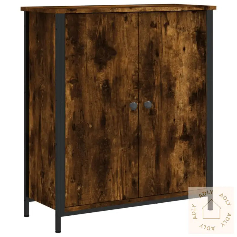 Skjenk Røkt Eik 70X30X80 Cm Konstruert Tre