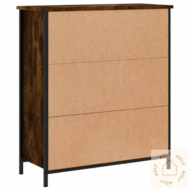 Skjenk Røkt Eik 70X30X80 Cm Konstruert Tre