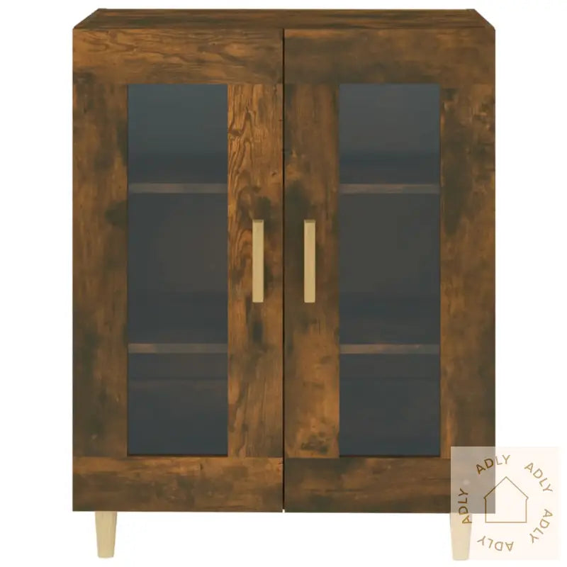 Skjenk Røkt Eik 69,5X34X90 Cm Konstruert Tre