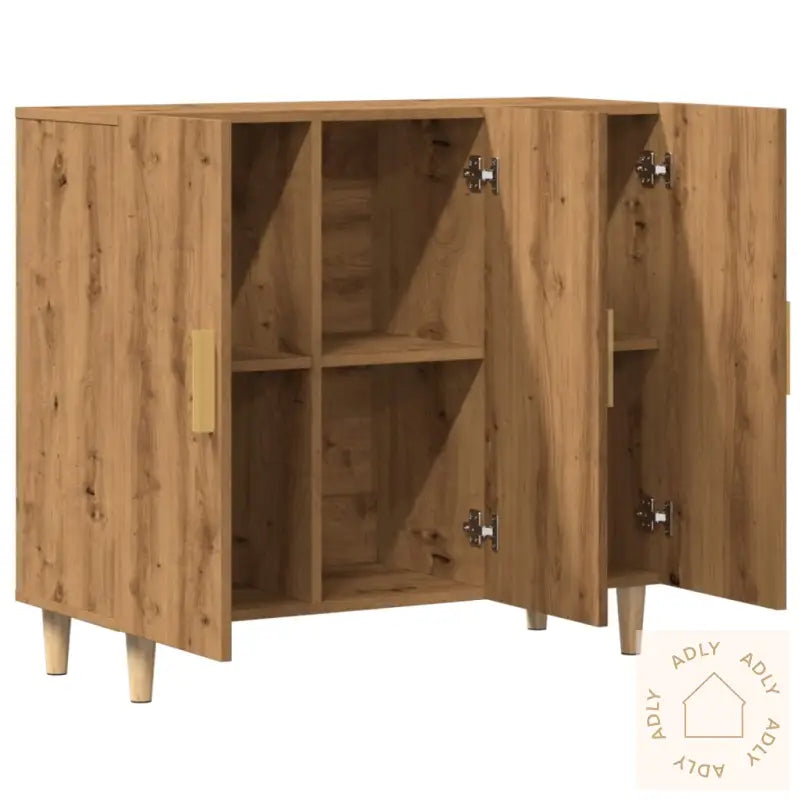 Skjenk Artisan Eik 90X34X80 Cm Konstruert Tre