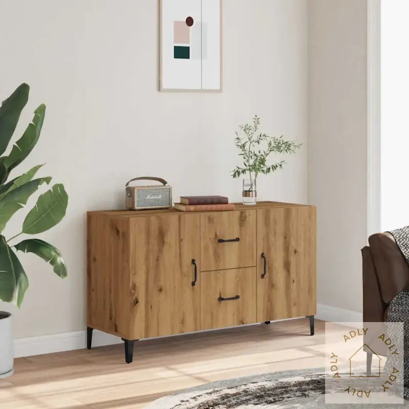 Skjenk Artisan Eik 100X36X60 Cm Konstruert Tre