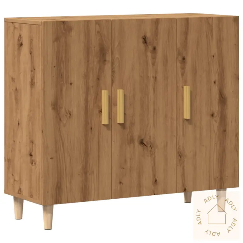 Skjenk Artisan Eik 90X34X80 Cm Konstruert Tre