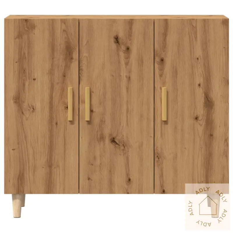 Skjenk Artisan Eik 90X34X80 Cm Konstruert Tre