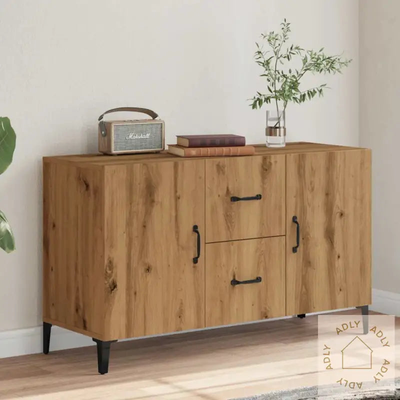 Skjenk Artisan Eik 100X36X60 Cm Konstruert Tre