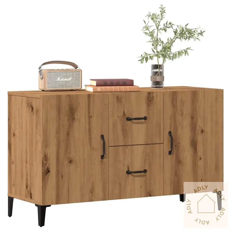 Skjenk Artisan Eik 100X36X60 Cm Konstruert Tre