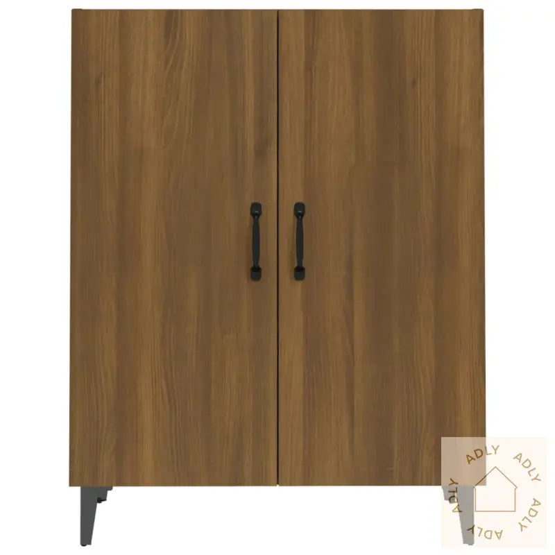 Skjenk Brun Eik 70X34X90 Cm Konstruert Tre