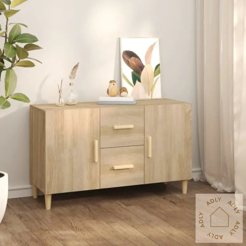 Skjenk Sonoma Eik 100X36X60 Cm Konstruert Tre