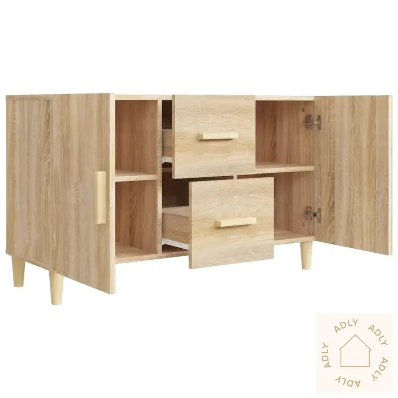 Skjenk Sonoma Eik 100X36X60 Cm Konstruert Tre