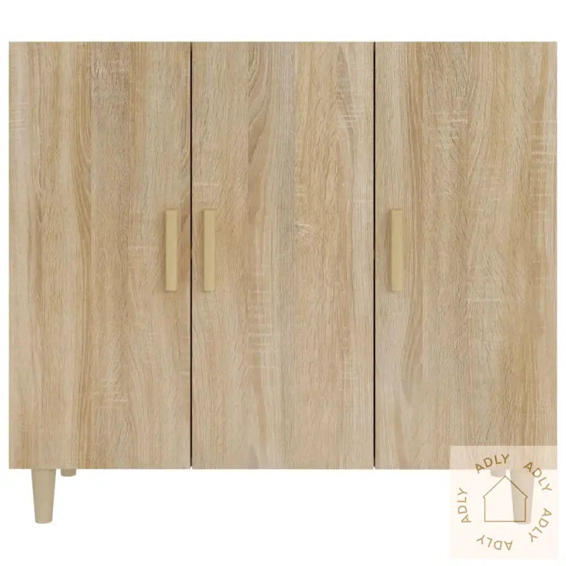 Skjenk Sonoma Eik 90X34X80 Cm Konstruert Tre