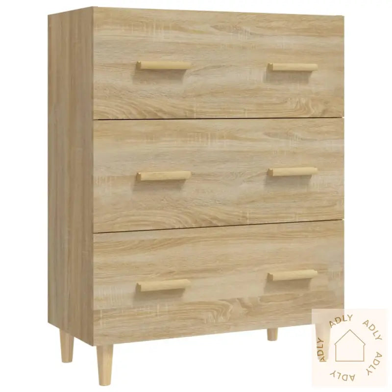 Skjenk Sonoma Eik 70X34X90 Cm Konstruert Tre
