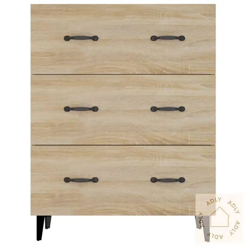 Skjenk Sonoma Eik 69,5X34X90 Cm Konstruert Tre