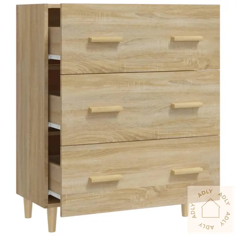 Skjenk Sonoma Eik 70X34X90 Cm Konstruert Tre