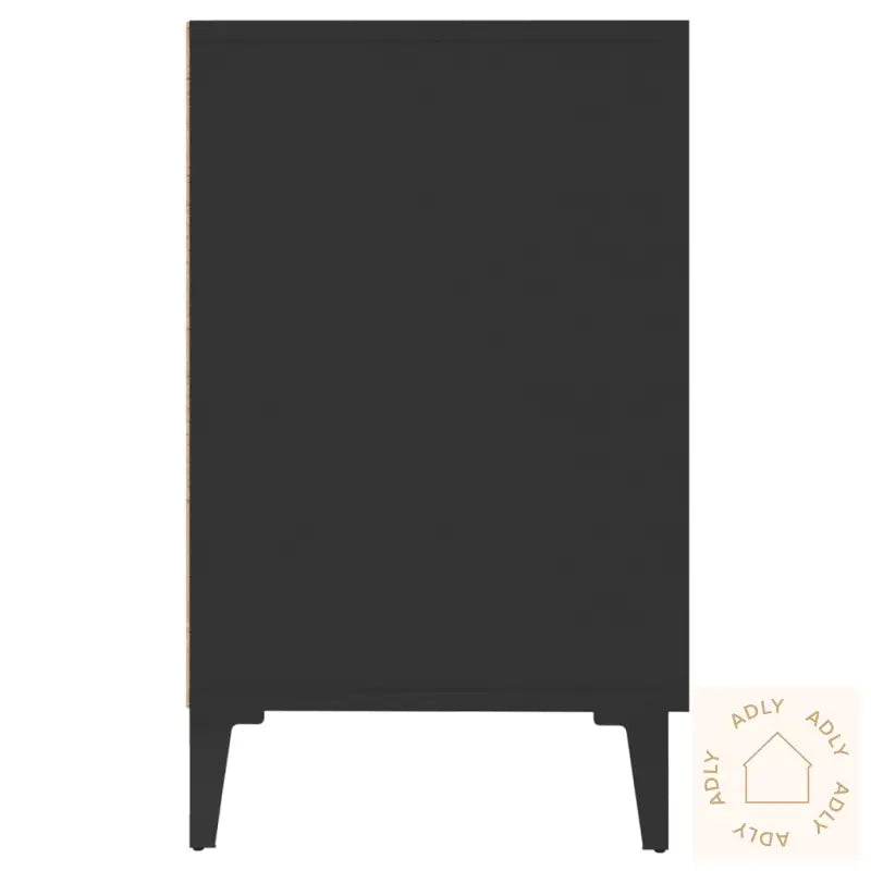 Skjenk Svart 100X36X60 Cm Konstruert Tre