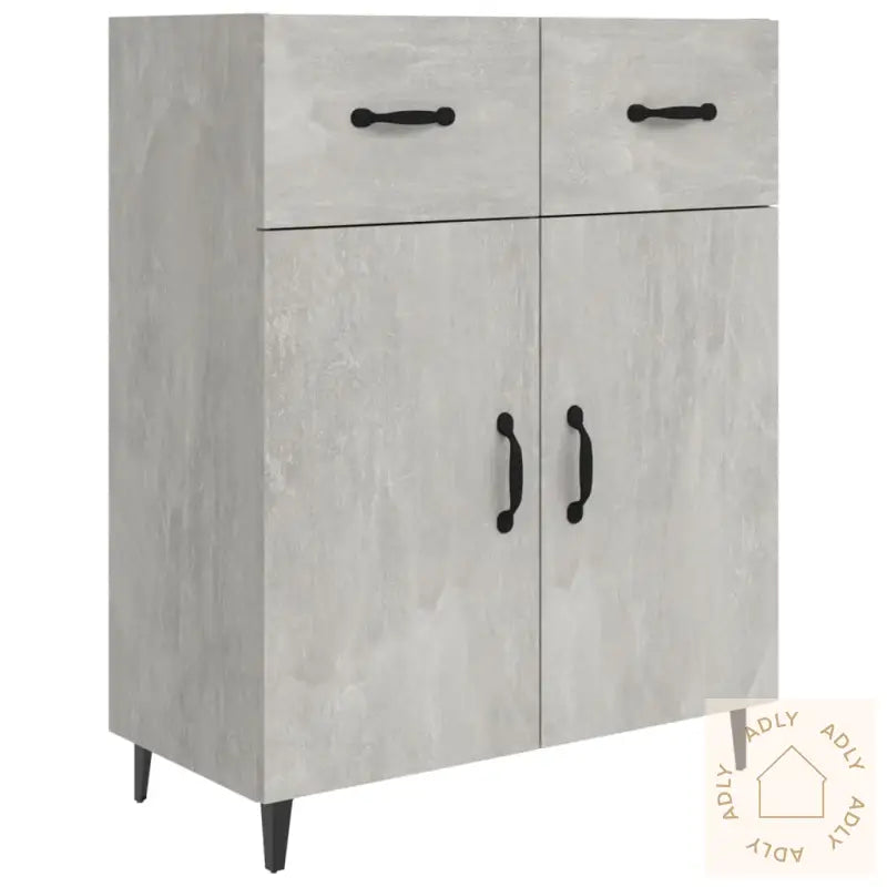 Skjenk Betonggrå 69,5X34X90 Cm Konstruert Tre