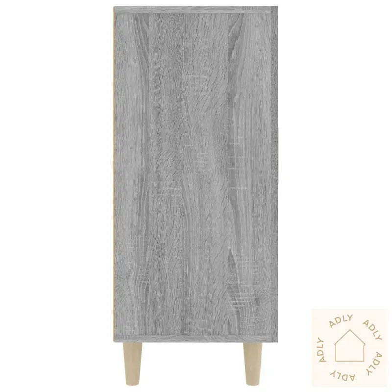 Skjenk Grå Sonoma 90X34X80 Cm Konstruert Tre
