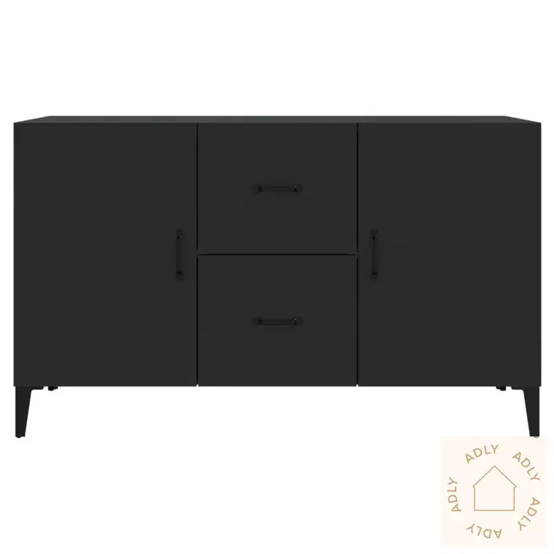 Skjenk Svart 100X36X60 Cm Konstruert Tre