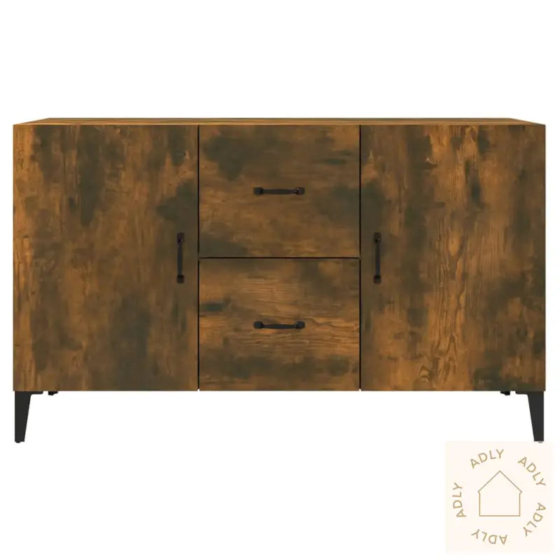 Skjenk Røkt Eik 100X36X60 Cm Konstruert Tre