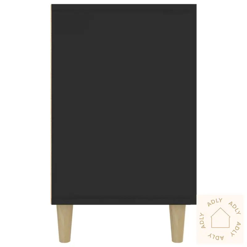 Skjenk Svart 100X36X60 Cm Konstruert Tre