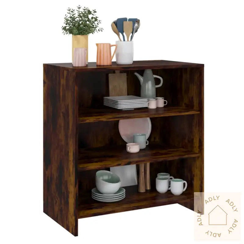 Skjenk Røkt Eik 70X40,5X75 Cm Konstruert Tre