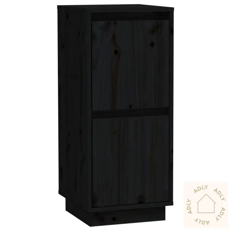 Skjenker Svart 2 Stk 31,5X34X75 Cm Heltre Furu