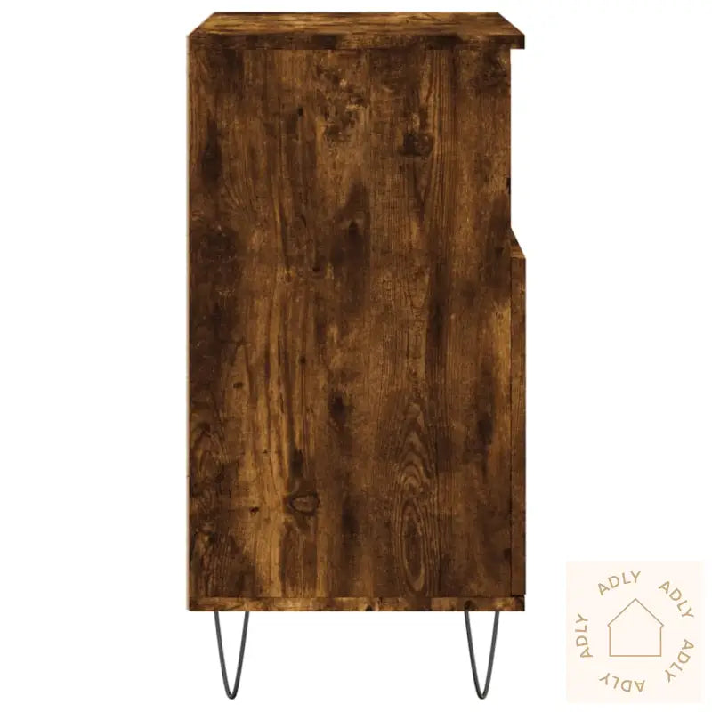 Skjenk Røkt Eik 60X35X70 Cm Konstruert Tre