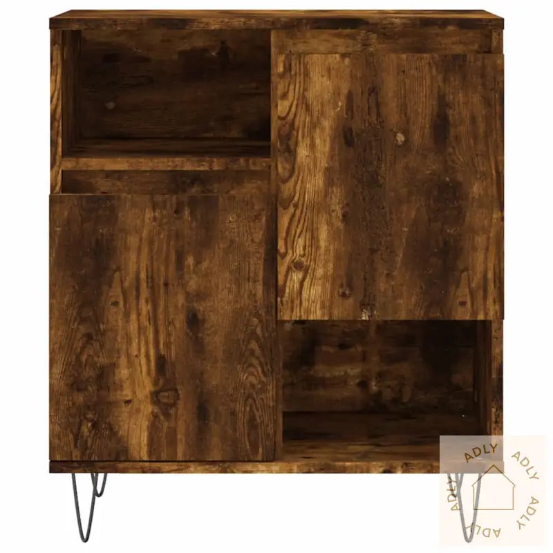 Skjenk Røkt Eik 60X35X70 Cm Konstruert Tre