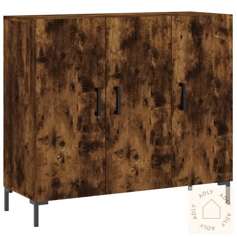 Skjenk Røkt Eik 90X34X80 Cm Konstruert Tre
