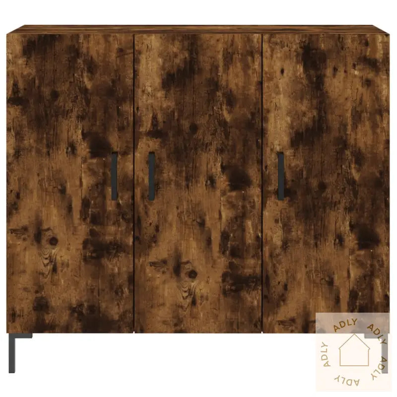 Skjenk Røkt Eik 90X34X80 Cm Konstruert Tre