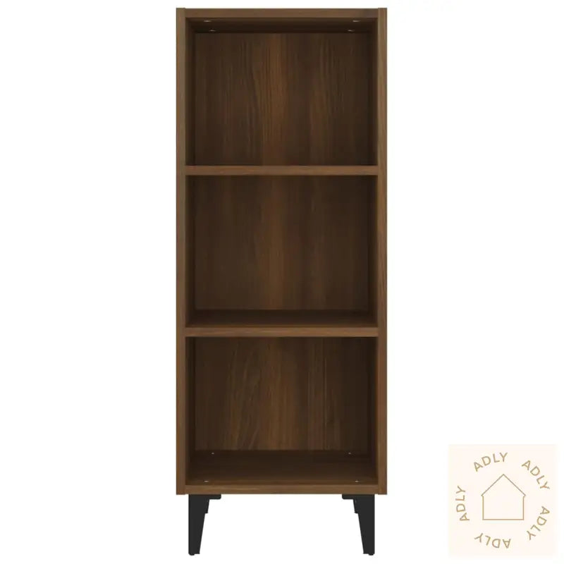 Skjenk Brun Eik 34,5X32,5X90 Cm Konstruert Tre