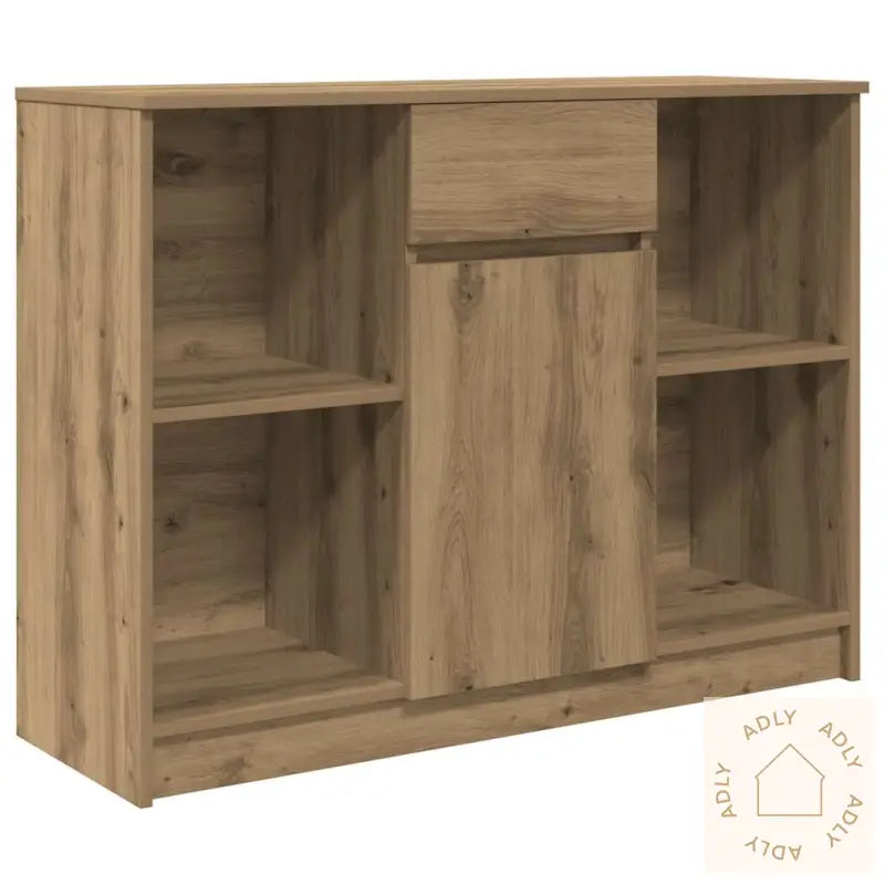 Skjenk Med 6 Skuffer Artisan Eik 101X35X76 Cm Konstruert Tre