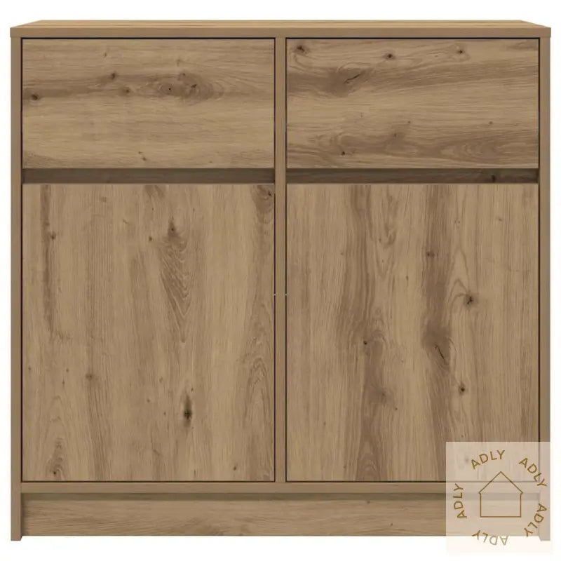 Skjenk Med Skuff Artisan Eik 80X34X76 Cm Konstruert Tre