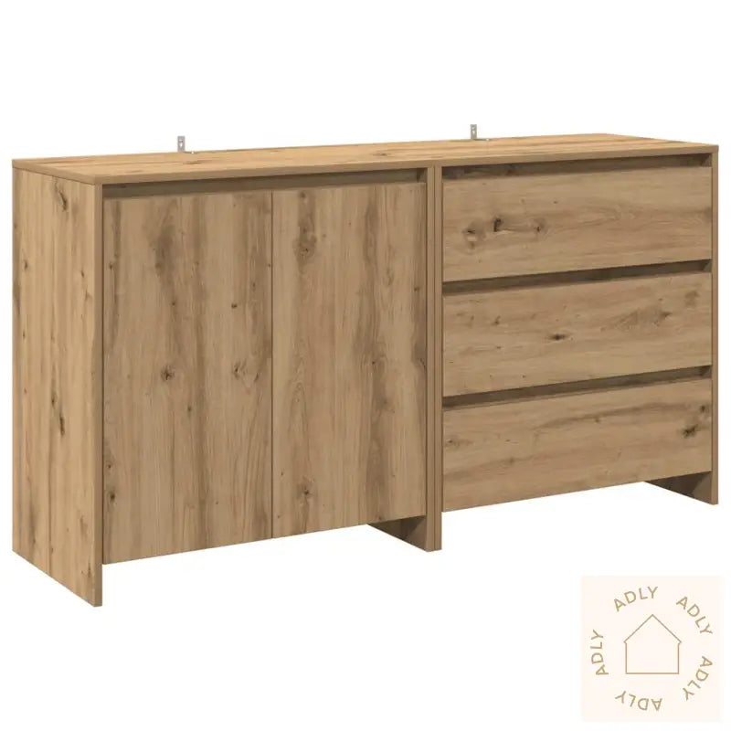 Skjenker 2 Stk Artisan Eik Konstruert Tre