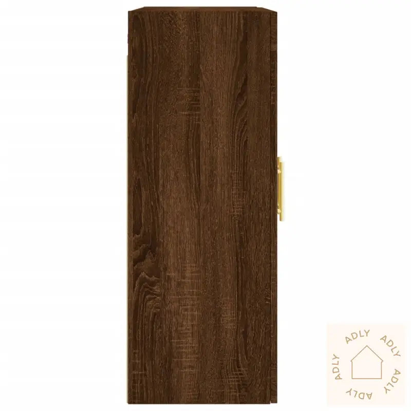 Veggskap 2 Stk Brun Eik Konstruert Tre