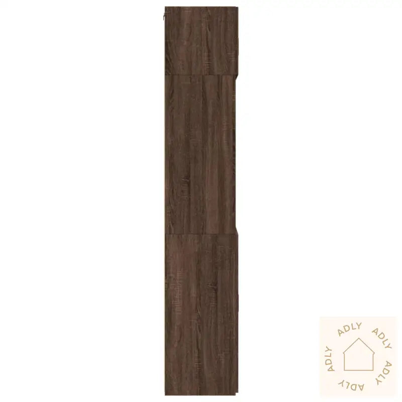 Oppbevaringsskap Brun Eik 80X42,5X225 Cm Konstruert Tre