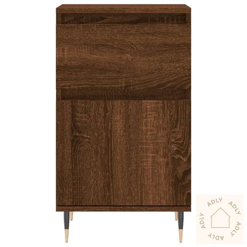 Skjenker 2 Stk Brun Eik 40X35X70 Cm Konstruert Tre