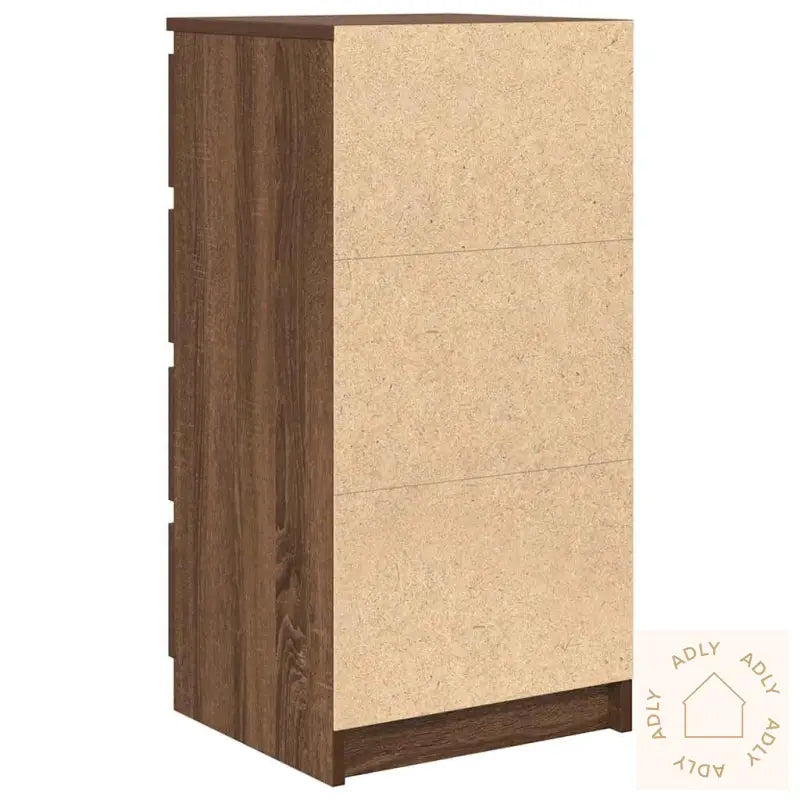 Skjenk Brun Eik 37,5X35X76 Cm Konstruert Tre
