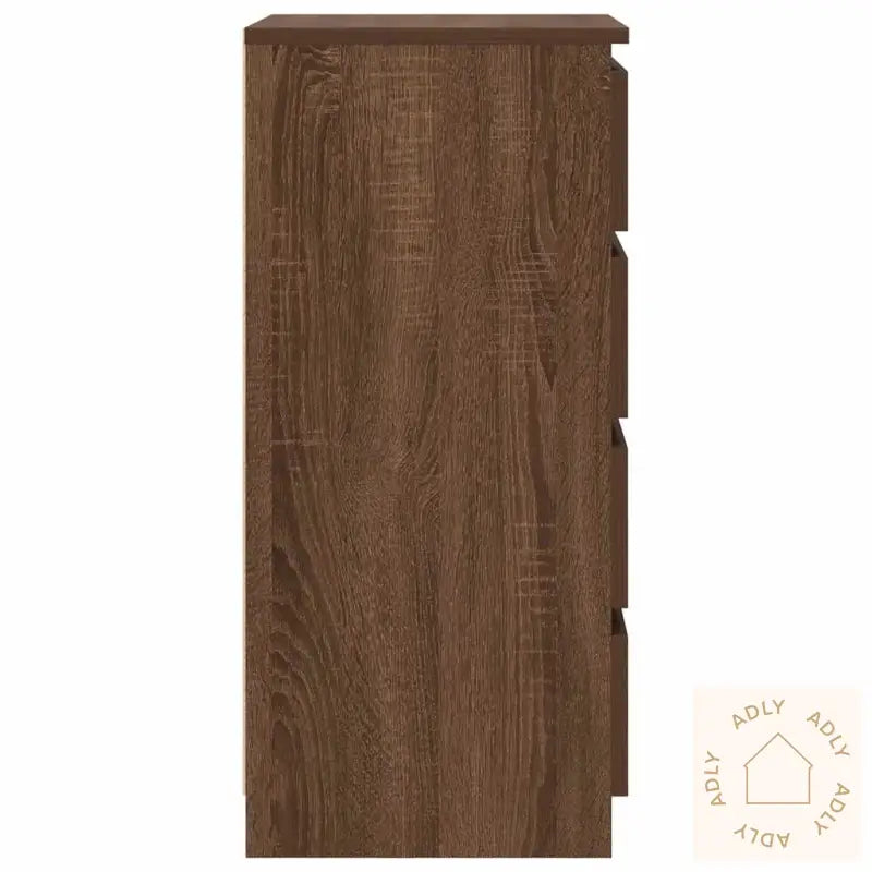 Skjenk Brun Eik 37,5X35X76 Cm Konstruert Tre