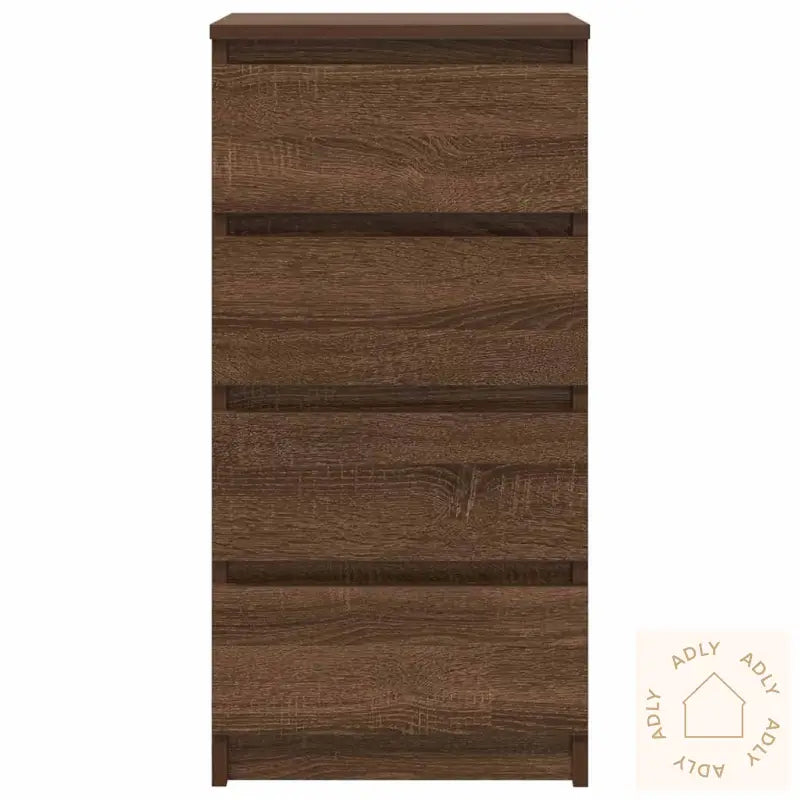 Skjenk Brun Eik 37,5X35X76 Cm Konstruert Tre