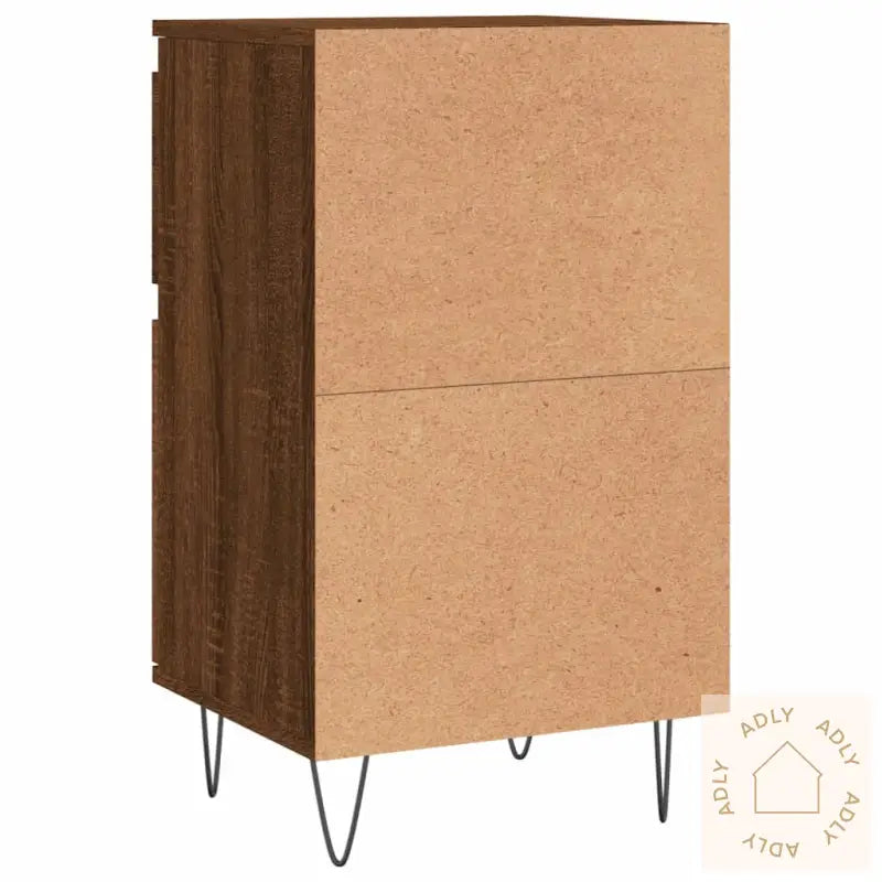 Skjenker 2 Stk Brun Eik 40X35X70 Cm Konstruert Tre