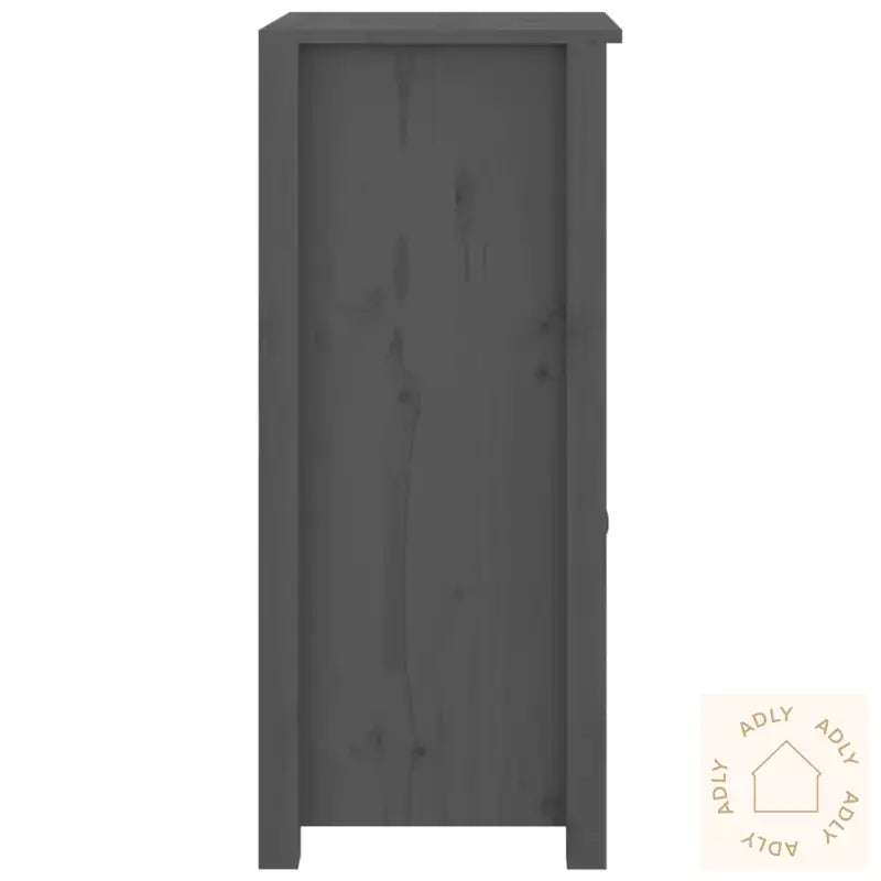 Skjenker 2 Stk Grå 40X35X80 Cm Heltre Furu